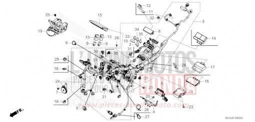 WIRE HARNESS CRF1100D3R de 2024